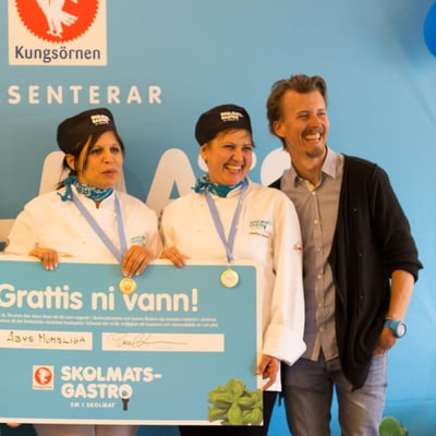 Vinnarbild SkolmatsGastro 2016 Team Åbys Mumsliga