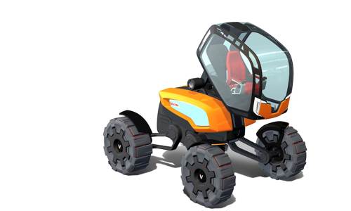 Traktor med hytt